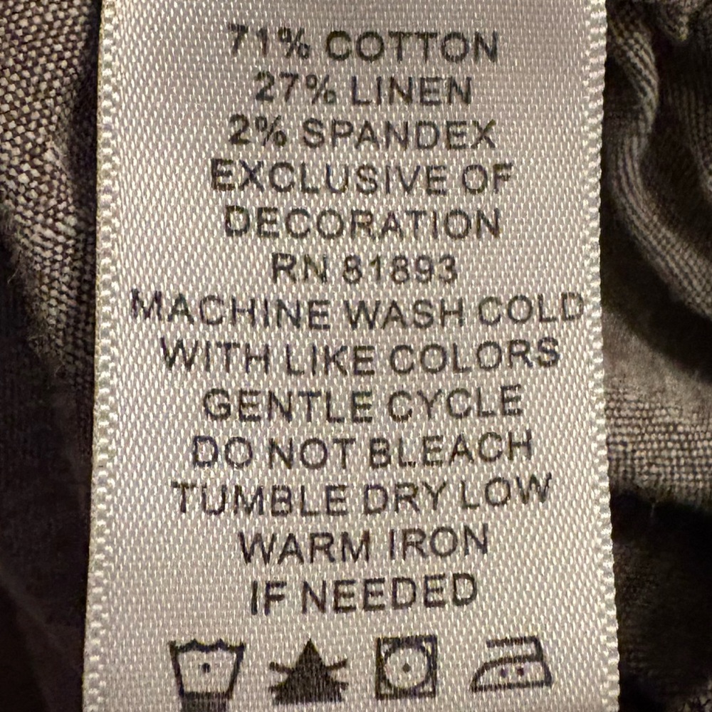 Denim & Co Cotton/Linen Mix Pant - Picture 6 of 6